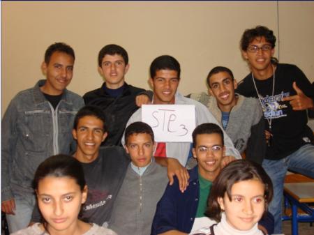 un petite groupe de classe